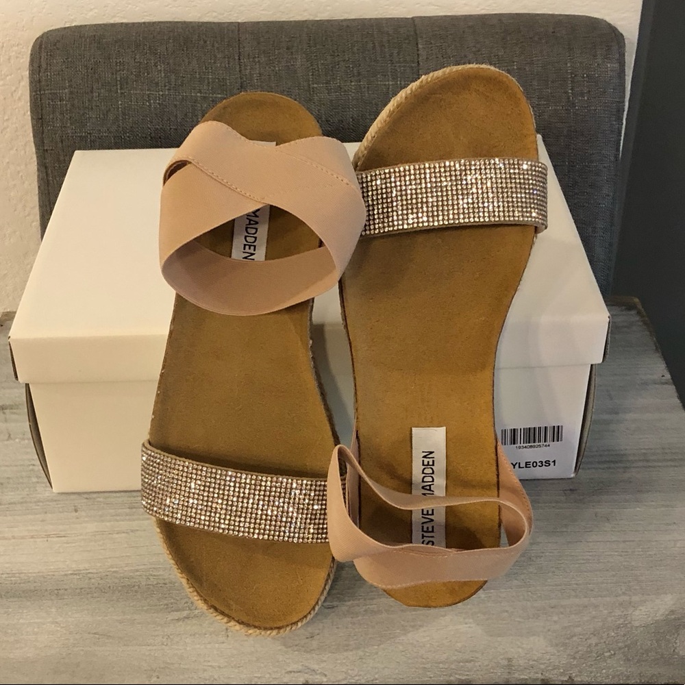 Steve Madden Rhinestone Sandals - Picture 2 of 4